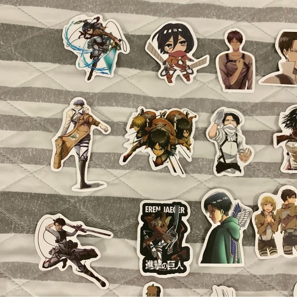 Attack on Titan Random Stickers Lot of 100 - Picture 4 of 15